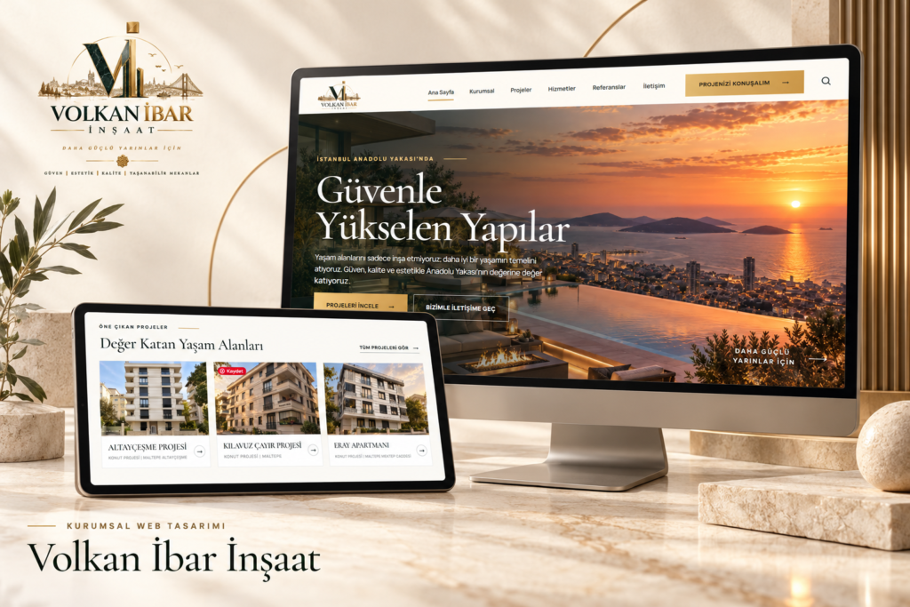 Volkan İbar İnşaat — Kurumsal Web Tasarımı